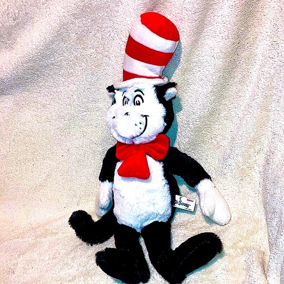 Dr. Seuss Cat in the Hat soft plush 17” 2021 Aurora World - Picture 1 of 6